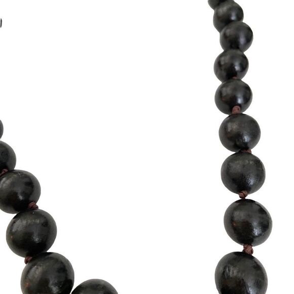 Boho Black Beaded Necklace Bundle of 2 in One Size - Picture 7 of 8